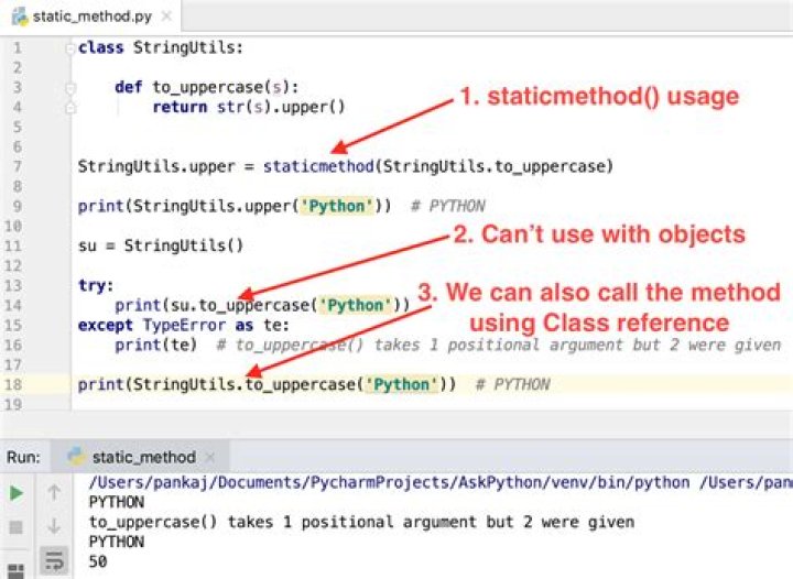 Can we use self in static method?