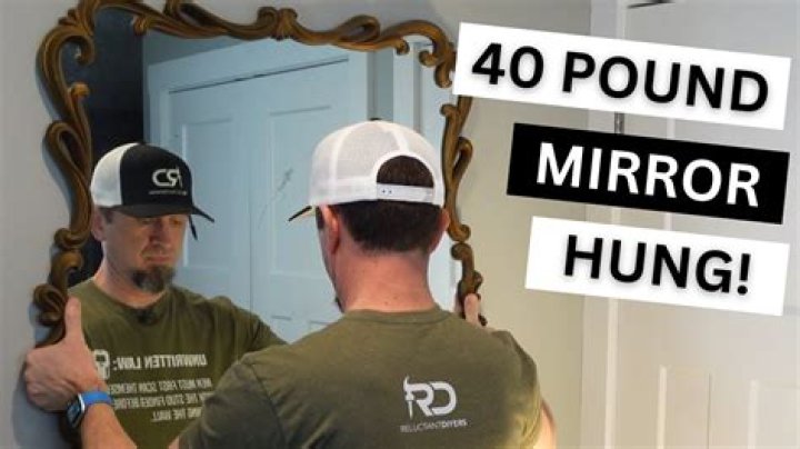 Can you hang a 40 lb mirror on drywall?