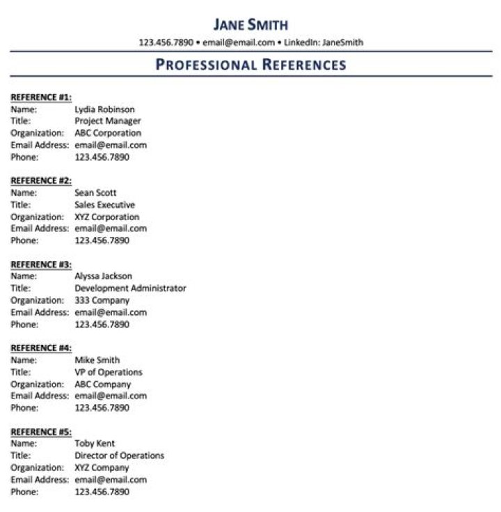 Can you use personal references on a resume?
