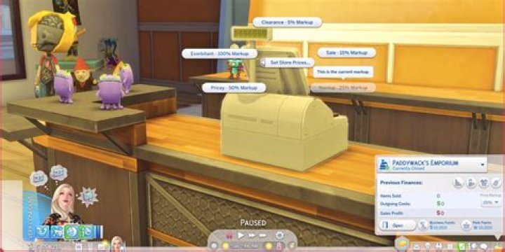 Can you work at your own retail store Sims 4?