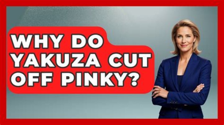 Do all yakuza have to cut off pinky?