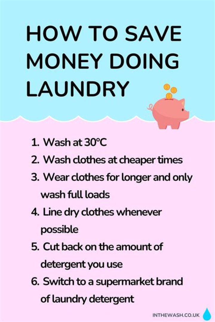 How can I save money doing laundry?