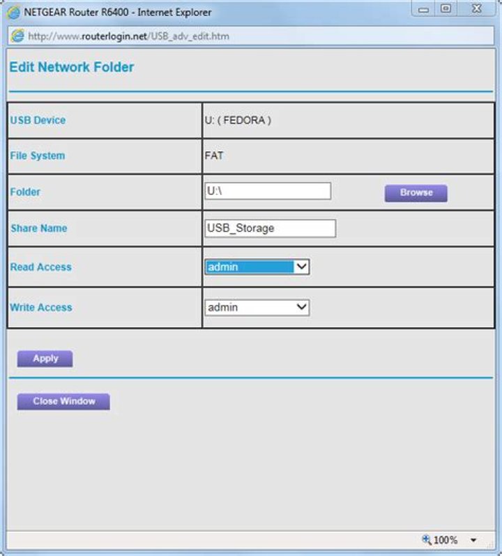 How do I access my USB drive on my Netgear router?