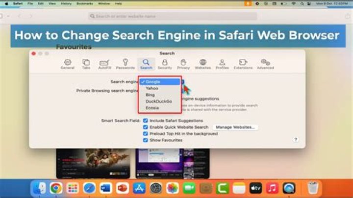How do I change my Safari to Google?