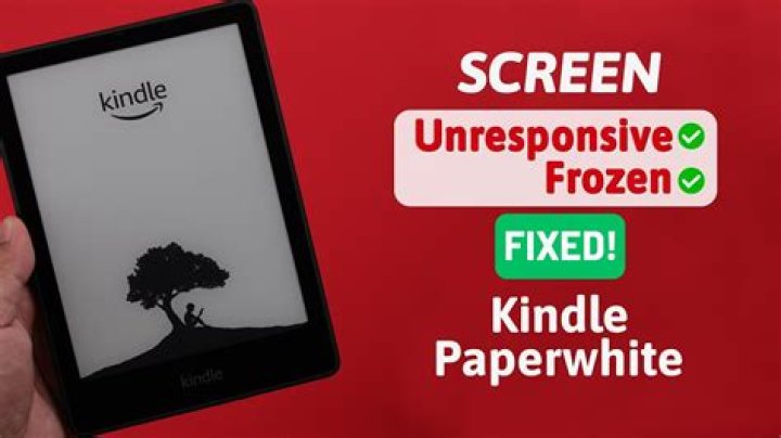 How do I fix an unresponsive Kindle Fire screen?
