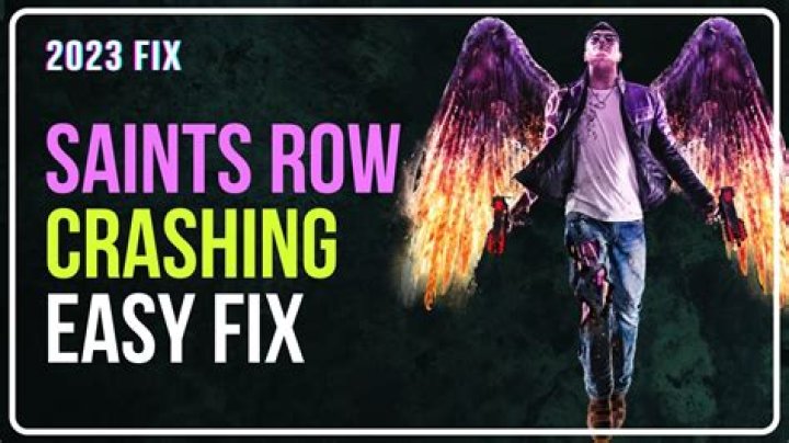 How do I fix Saints Row 3 crash?