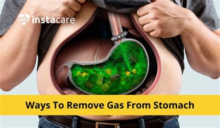 How do I get rid of trapped gas in my stomach?