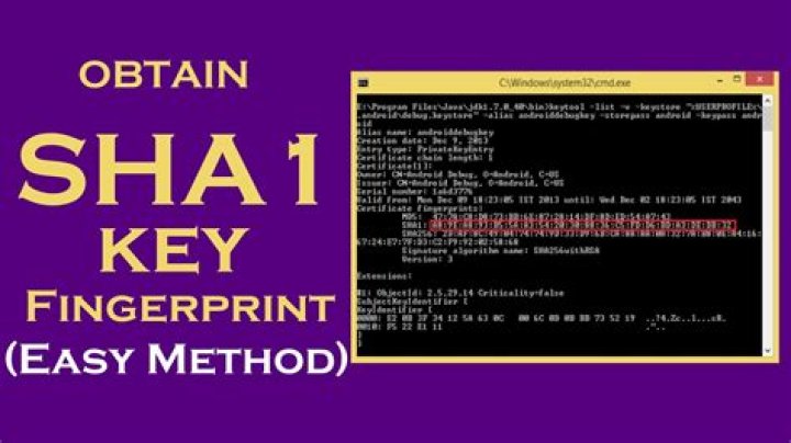 How do I get SHA-1 from keystore?