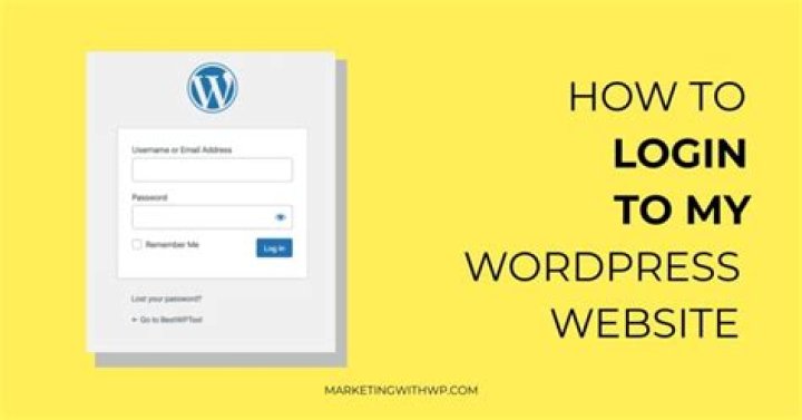 How do I login to my website on WordPress?