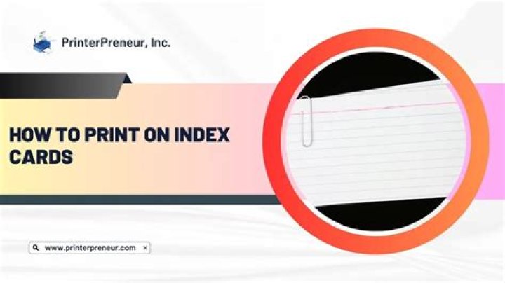 How do I print something to fit on an index card?