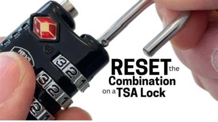 How do I reset my TSA 3 combination lock?