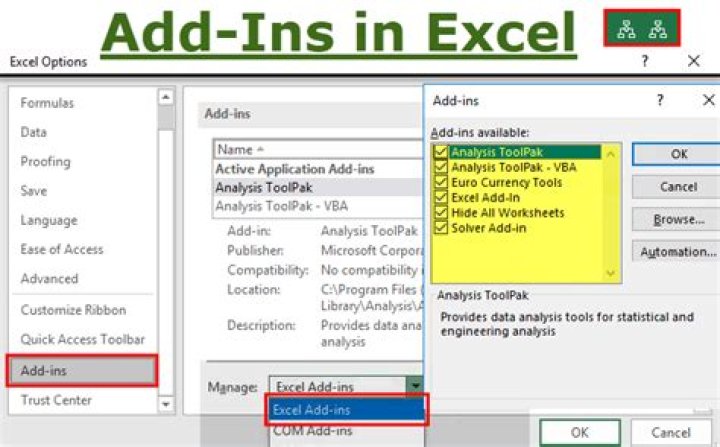 How do you add add-ins in Excel?