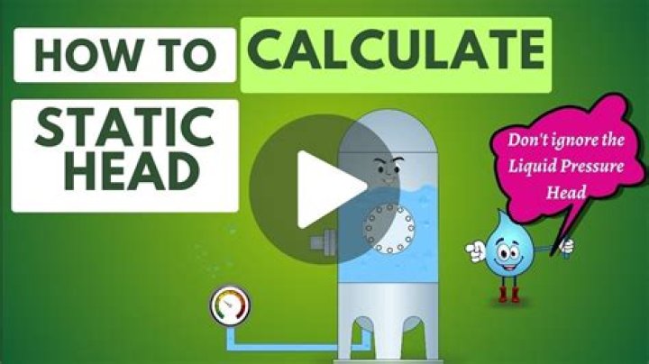 How do you calculate static suction head?