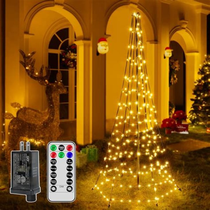 How do you control outdoor Christmas lights?