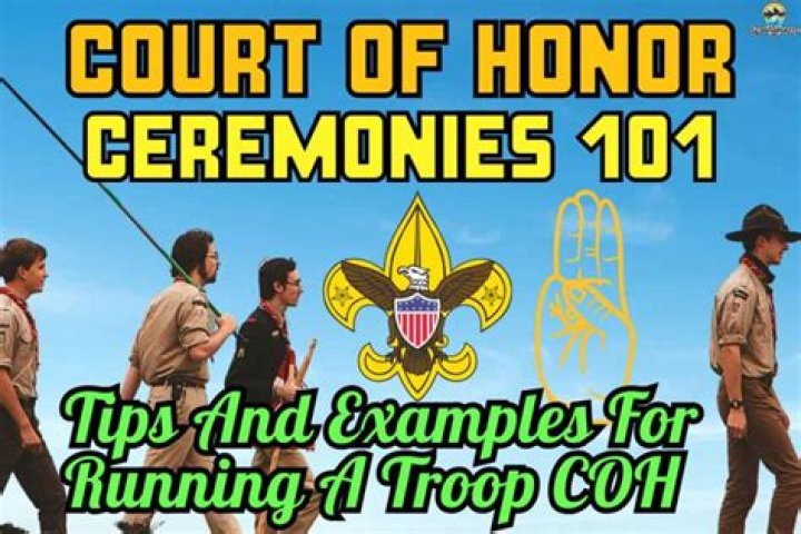 How do you do a Troop court of honor?