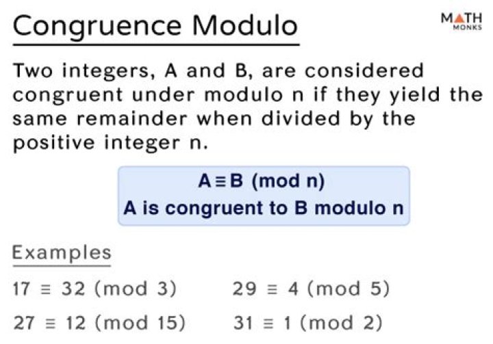 How do you do modulo in math?