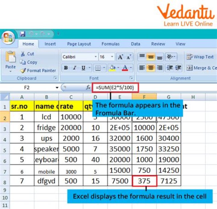 How do you do scientific formulas on Excel?