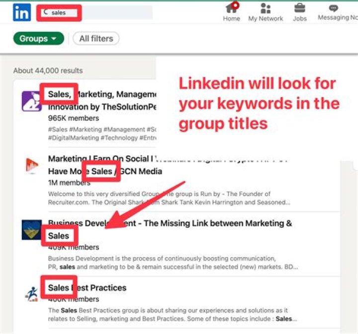 How do you join groups on LinkedIn?