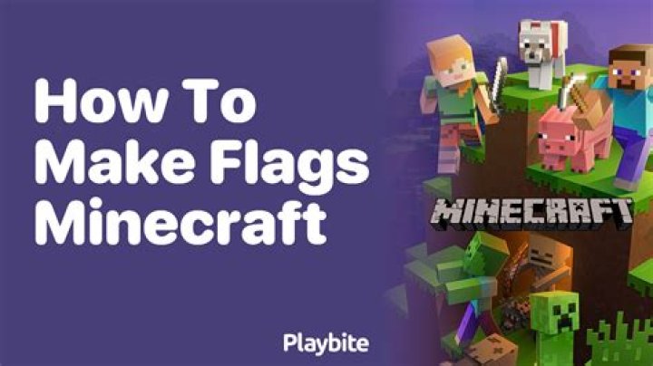 How do you make a flag in Minecraft?