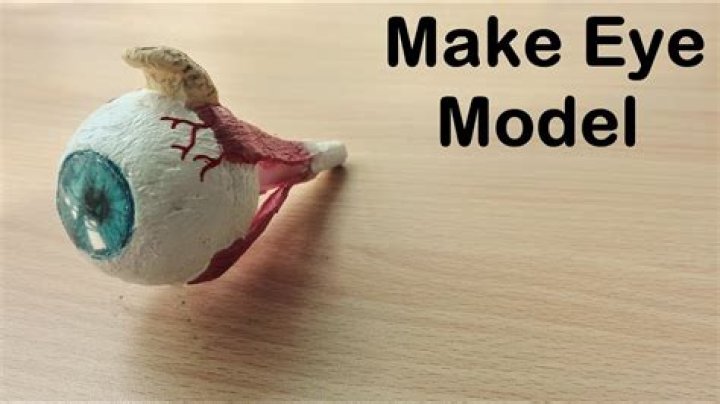 How do you make a model eye out of a Styrofoam ball?