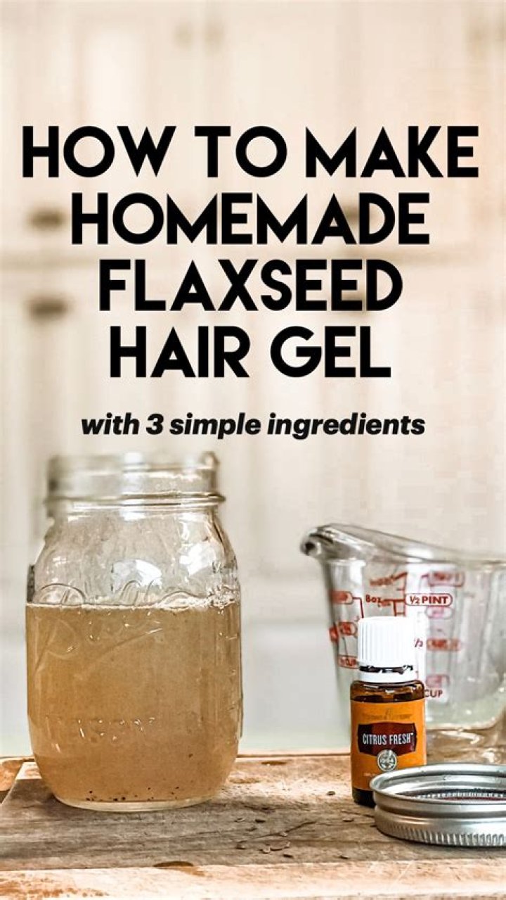 How do you make flaxseed hair gel?