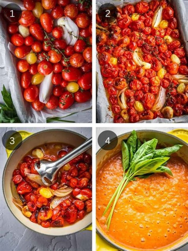 How do you make quick roasted cherry tomato sauce?