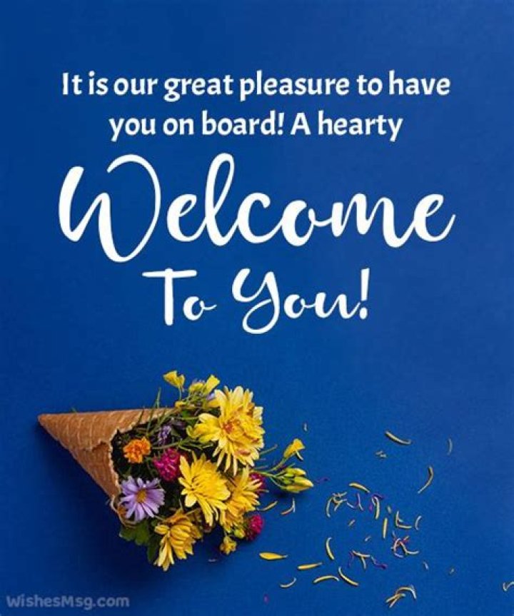 How do you welcome a new friend?