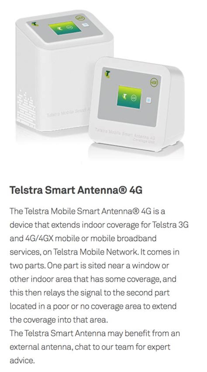 How does Telstra mobile smart antenna work?