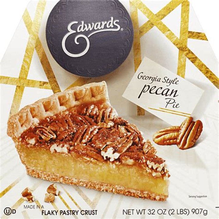 How many calories are in a piece of Edwards pecan pie?
