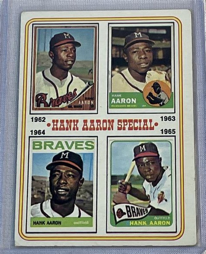 How much is a Hank Aaron special card worth?
