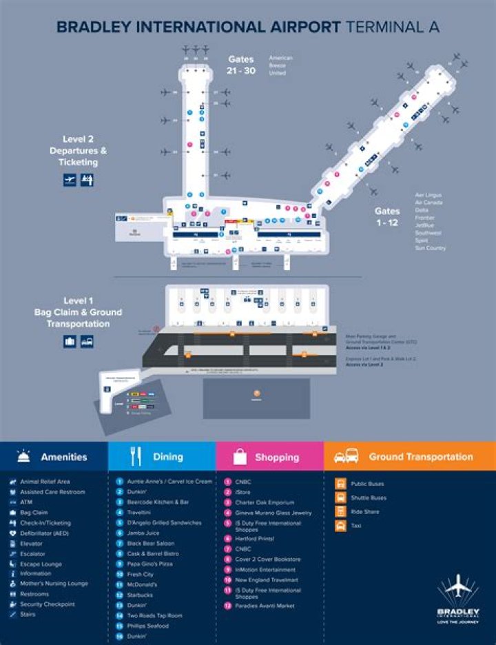 How much is parking at Bradley International Airport?