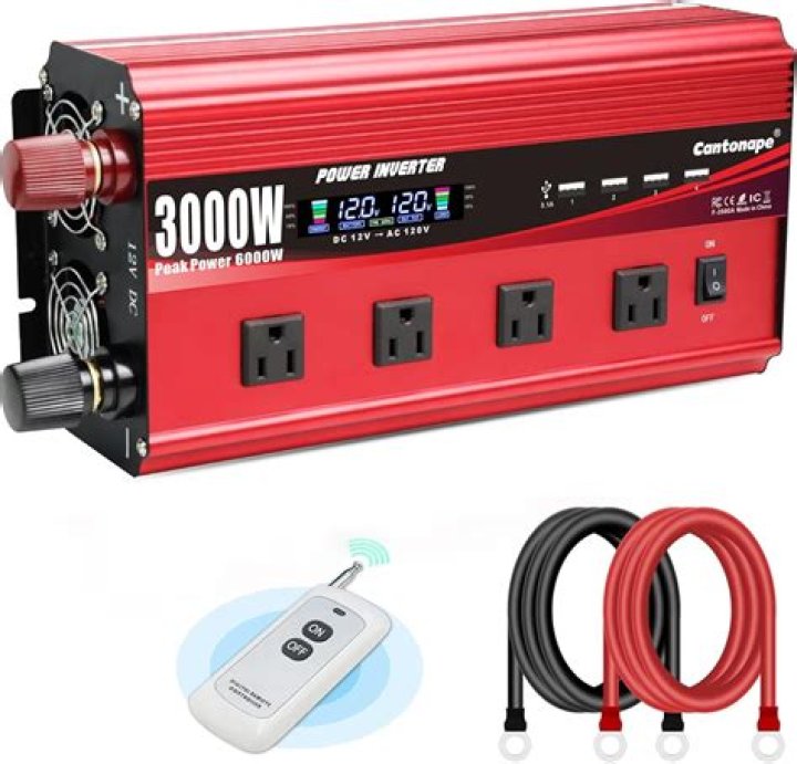 How much power does a 3000 watt inverter use?