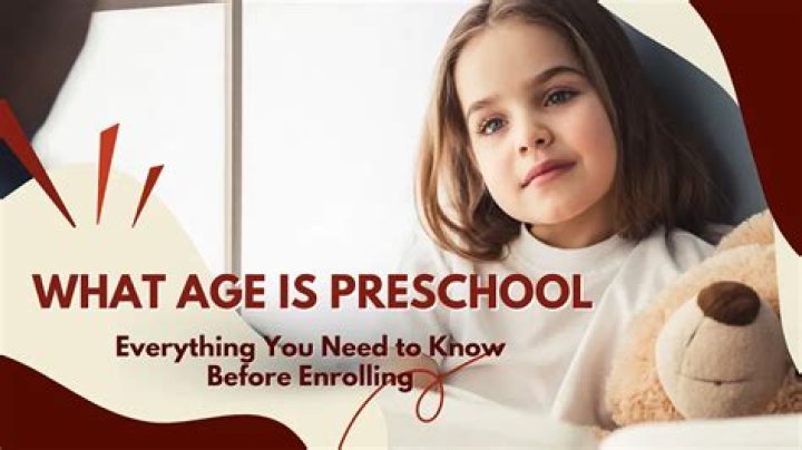 How old is preschool age UK?