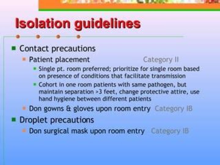 Is isolation needed for MDROs?
