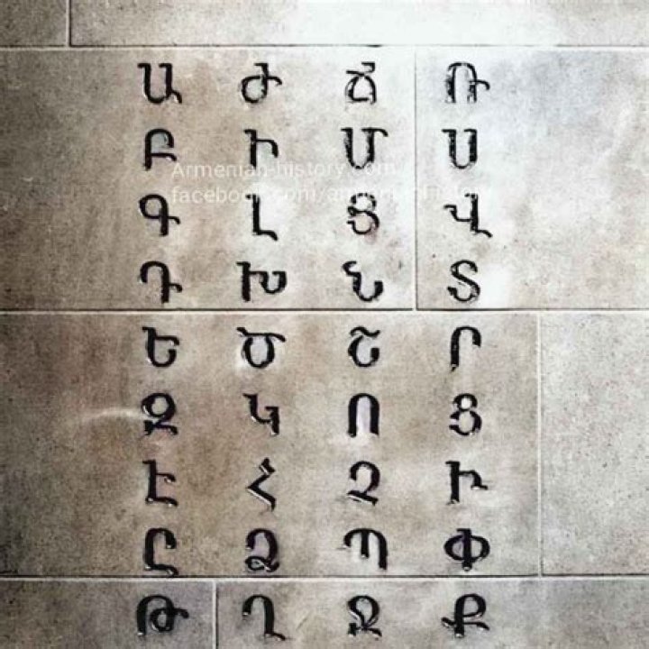 Is the Armenian alphabet the same as the Georgian alphabet?