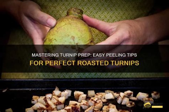 Should you peel turnips before roasting?