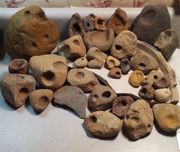 What are Native American Nutting stones?