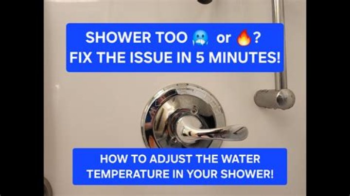 What controls the temperature in a shower?