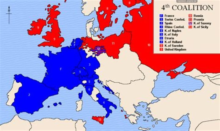 What countries made up the fourth coalition?