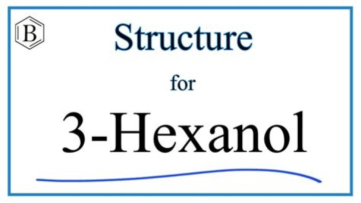 What does 3-hexanol look like?