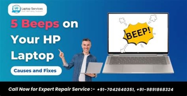 What does 5 beeps mean HP?