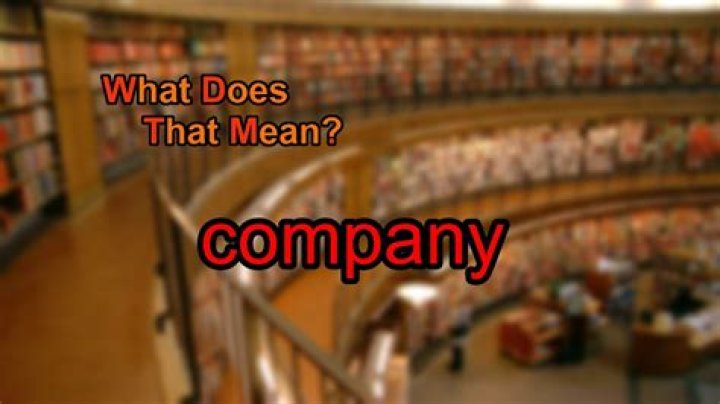 What does Company mean in a musical?