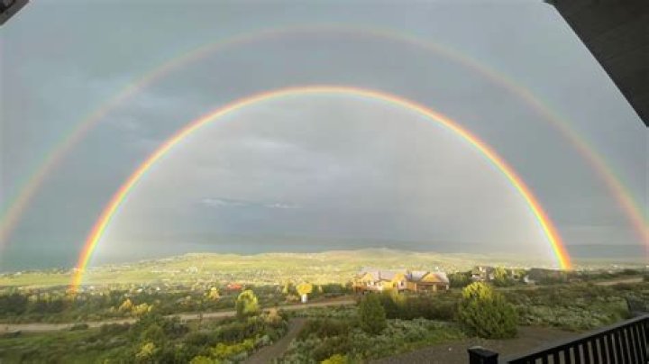 What does it mean to see double rainbows?