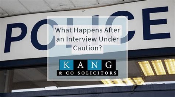 What happens after an interview under caution?