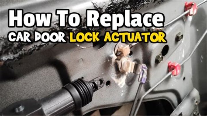 What is a lock actuator?