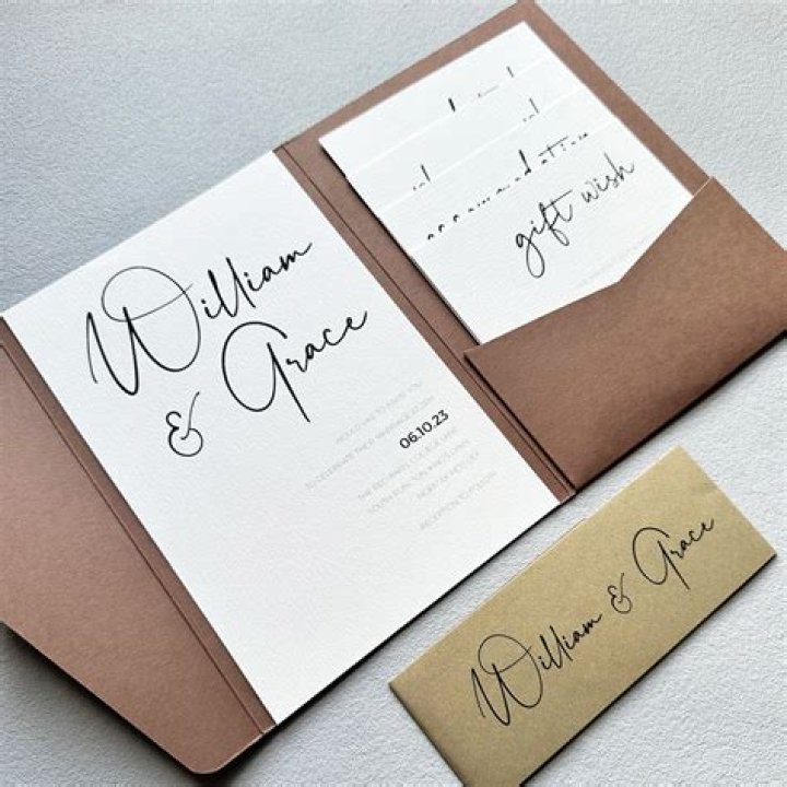 What is a pocket wedding invitation?