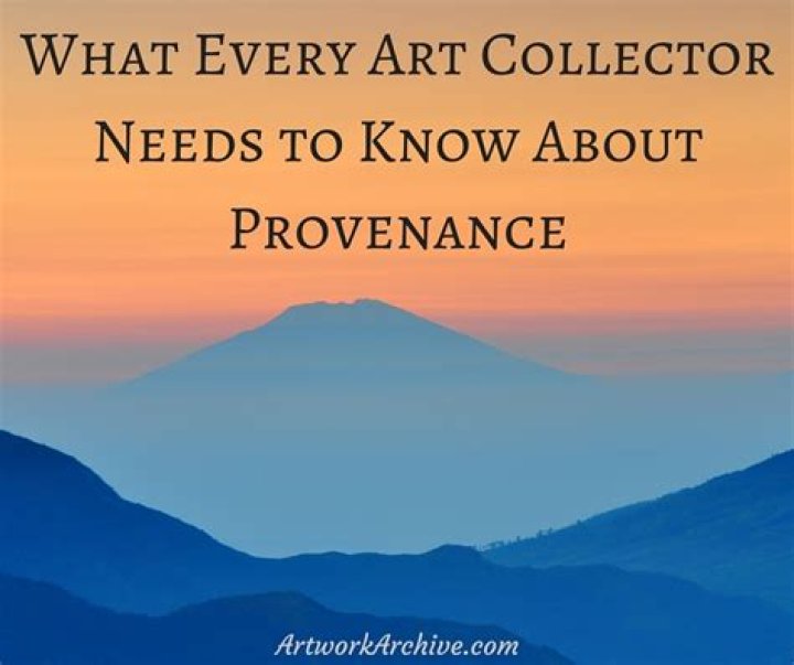 What is a provenance in art?