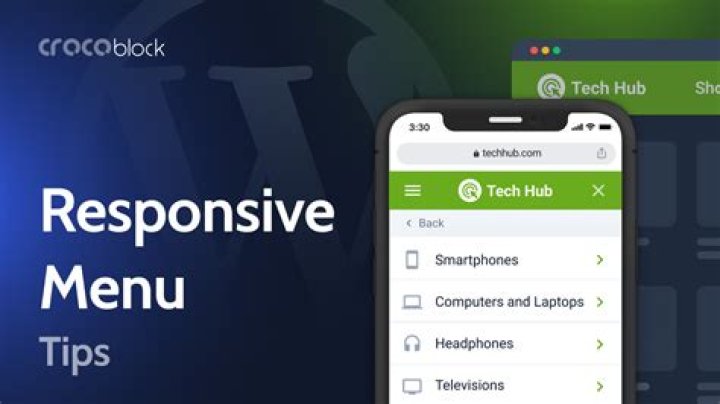 What is a responsive menu?