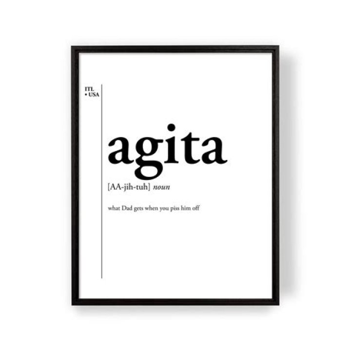 What is Agita slang for?