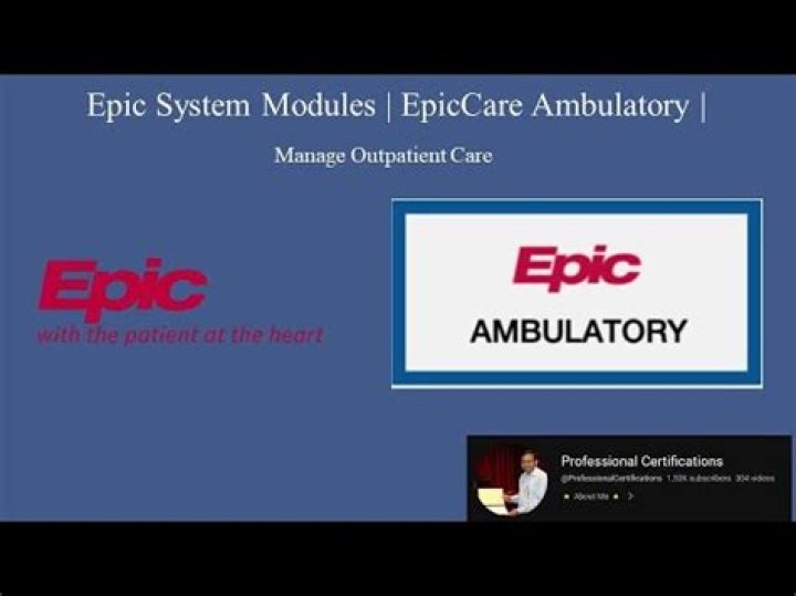 What is ambulatory in epic?
